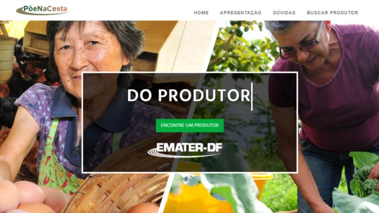 Emater-DF lança site para aproximar produtores e consumidores