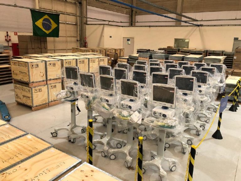 50 respiradores comprados pelo Governo do Estado chegam em Mato Grosso nesta semana