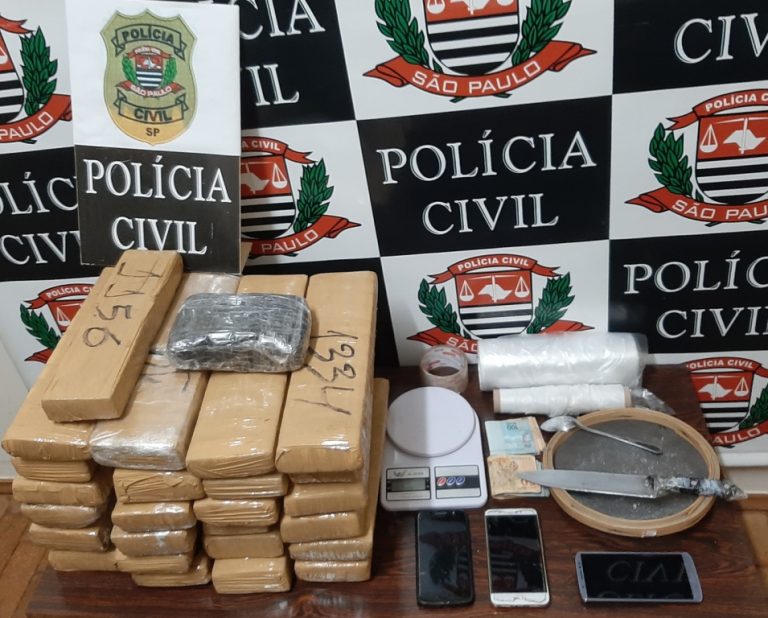 Dise de Votuporanga apreende 34,2 kg de drogas