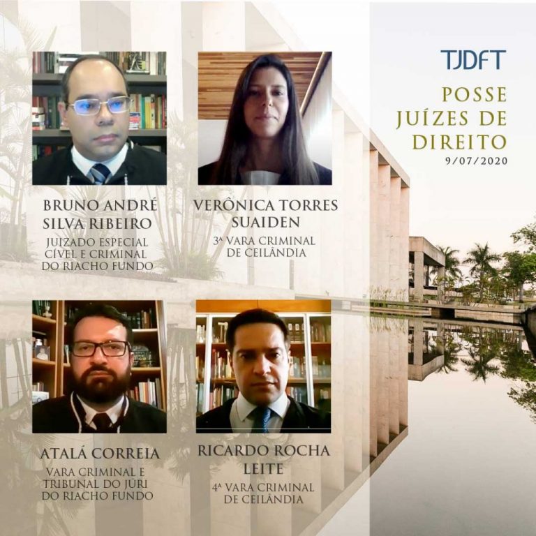 Presidente do TJDFT dá posse a Juízes de Direito em cerimônia por videoconferência