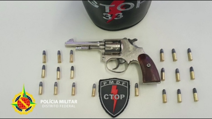 PMDF apreende adolescente com arma de fogo em Sobradinho