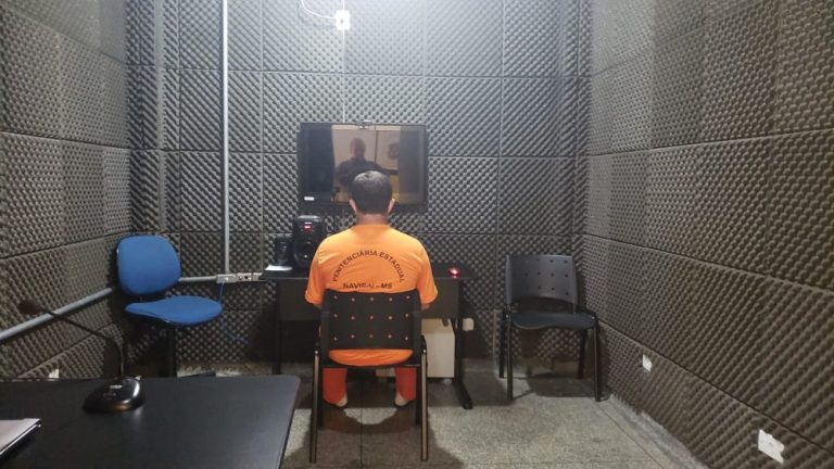 De advogado a juiz, videoconferência é alternativa para agilizar atendimentos na penitenciária de Naviraí
