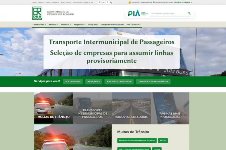 DER lança novo portal com foco no cidadão