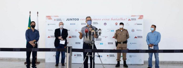 Romeu Zema determina abertura do Hospital de Campanha em Belo Horizonte 
