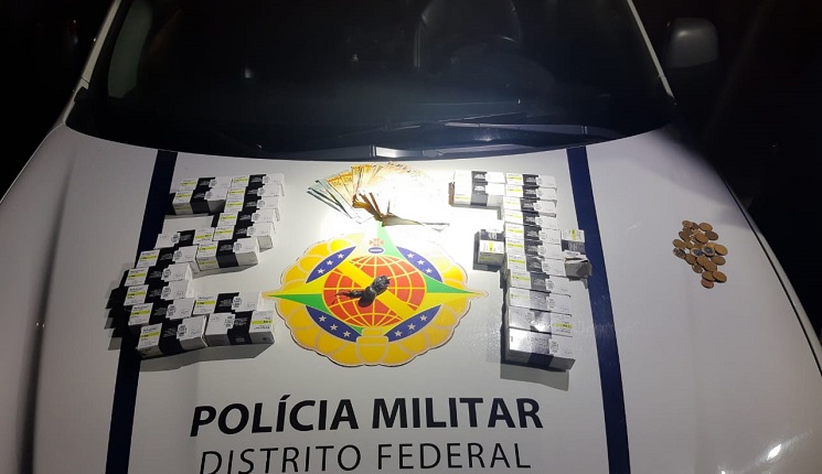 Polícia Militar detém quadrilha que transportava caixas de rohypnol no Recanto das Emas