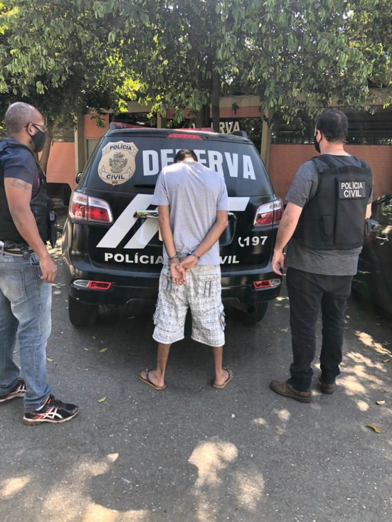 Preso pela DERFRVA suspeito de roubo de carro de motoristas de aplicativo