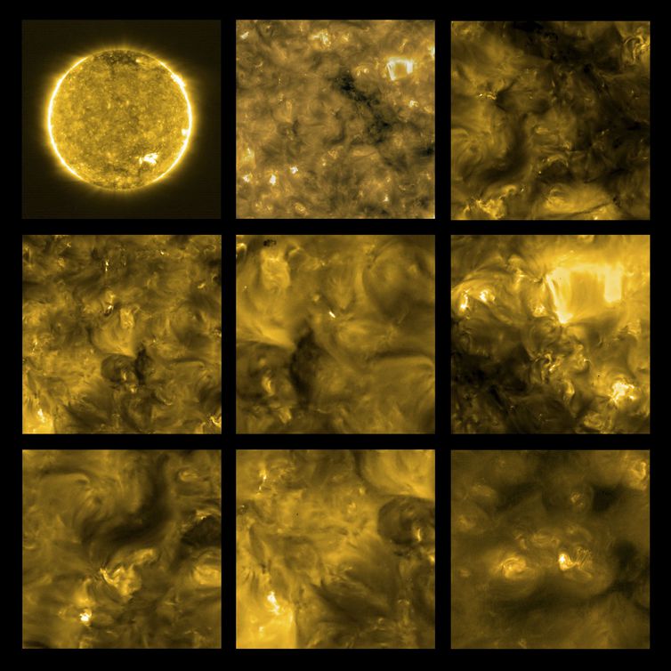 Nasa e Esa divulgam imagens do Sol obtidas pela Solar Orbiter