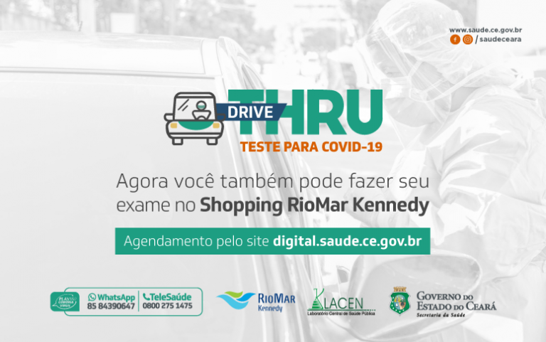 Secretaria da Saúde do Ceará disponibiliza serviço de testagem em shopping no bairro Presidente Kennedy