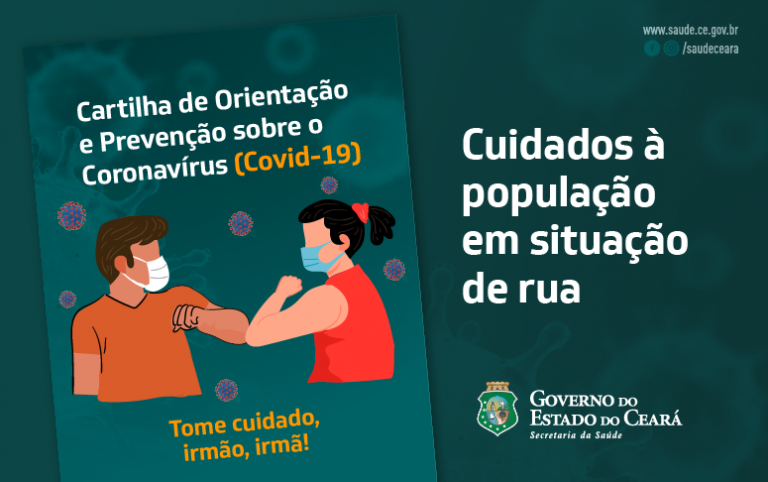 Sesa lança cartilha sobre prevenção à Covid-19 para população em situação de rua