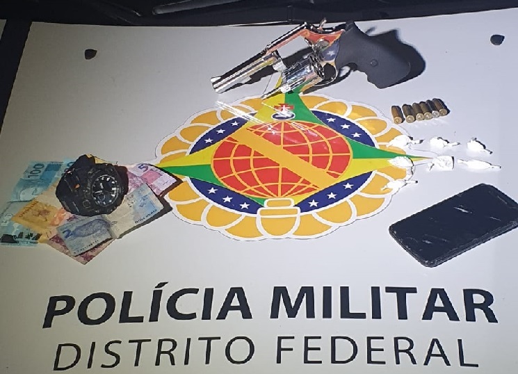 Suspeito que traficava no Guará e portava arma de fogo ilegalmente foi detido pela PMDF