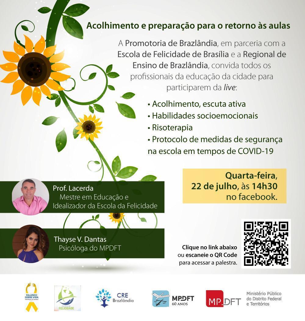 live brazlandia volta aulas