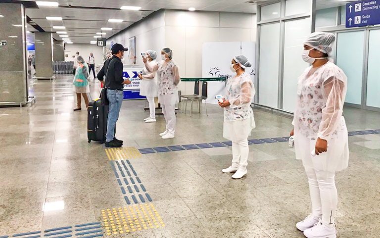 Mais de 90 mil passageiros são abordados em barreiras sanitários no aeroporto de Fortaleza durante pandemia