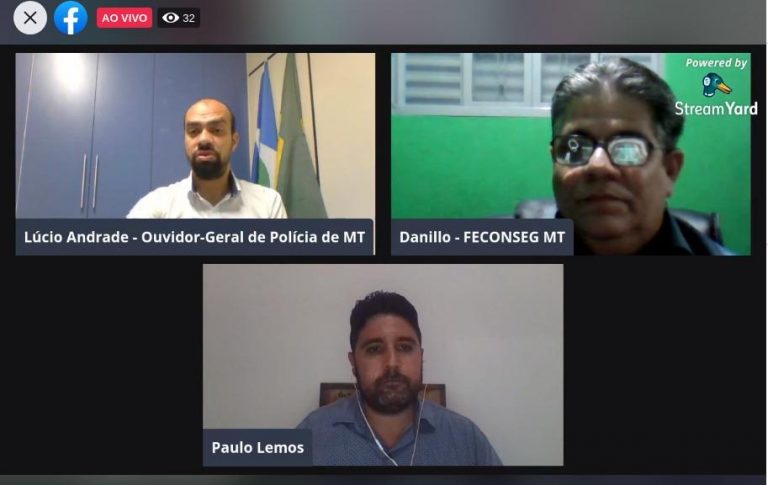 Representantes de conselhos do Brasil inteiro interagem em live da Ouvidoria Geral de Polícia