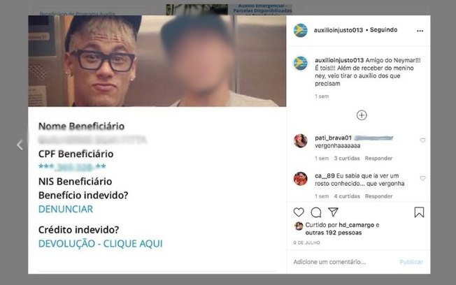 Auxílio injusto: perfil no Instagram expõe elite que recebe os R$ 600 do governo