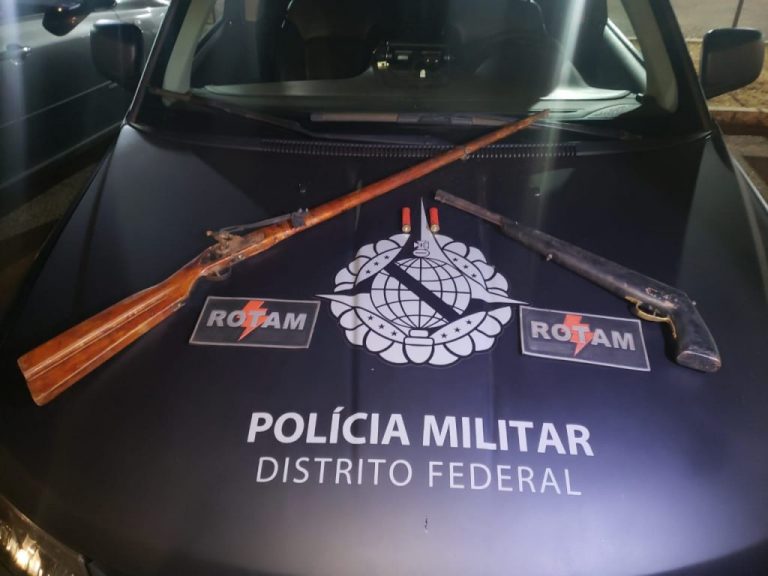 PMDF retira das ruas do DF 10 armas de fogo nas últimas 24h