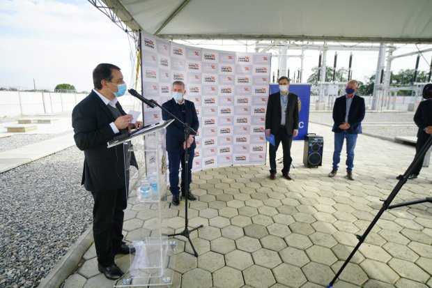 Governador inaugura subestação de energia elétrica da Celesc em Araquari