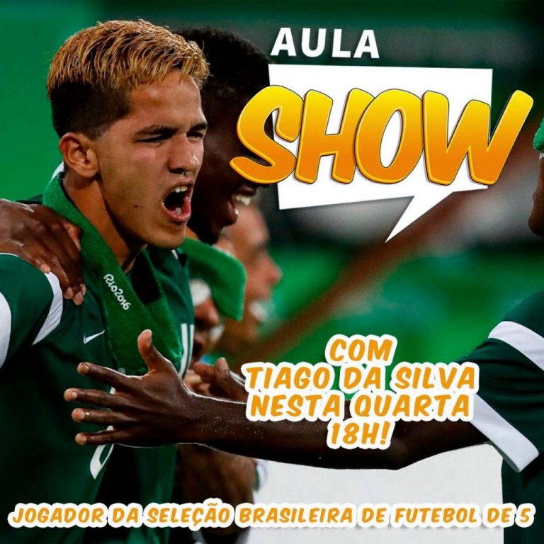 Aula Show recebe o atleta cego da seleção brasileira de Futebol de 5