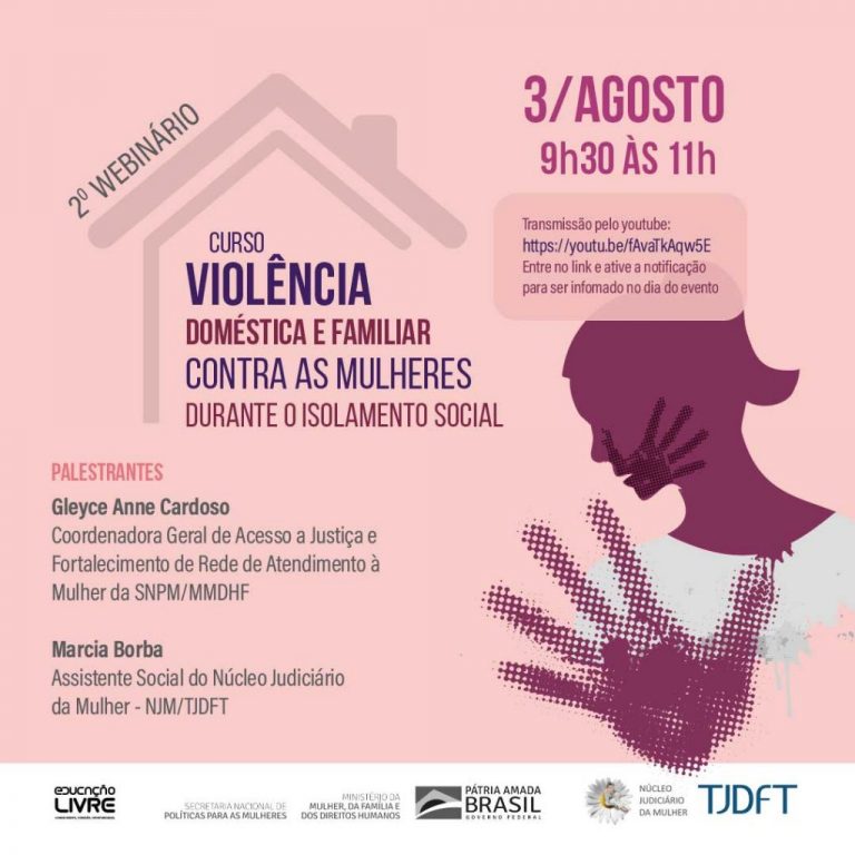 NJM realiza 2º webinário sobre violência doméstica em tempos de isolamento
