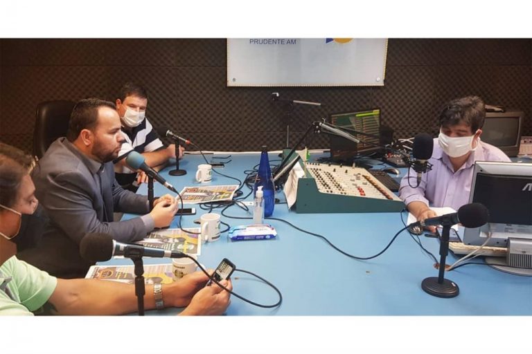 Visita a rádio em Presidente Prudente