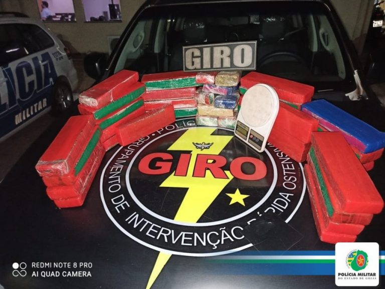 GIRO apreende 30 quilos de drogas em Goiânia