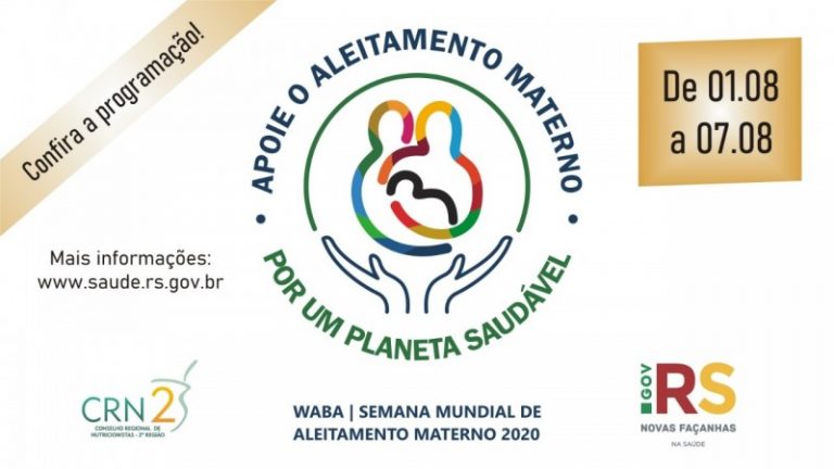Semana Mundial de Aleitamento Materno terá programação on-line em agosto