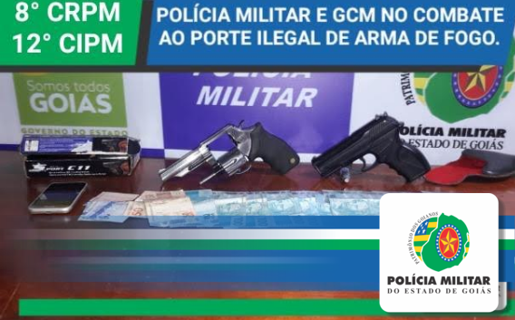 Homem é preso por cárcere privado, porte ilegal de arma de fogo e descumprimento de medida protetiva de urgência em Quirinópolis