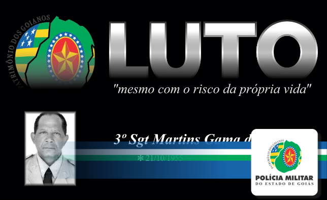 Nota de falecimento: 3º SGT RR  Martins Gama Dos Santos