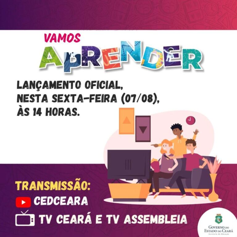 Vamos Aprender: Seduc e Undime lançam programas educativos nas TVs Ceará e Assembleia