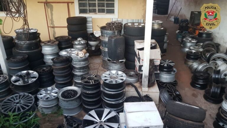 Polícia Civil fecha depósito clandestino de pneus importados em Alfredo Marcondes