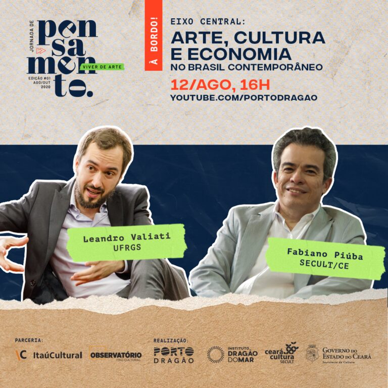 Secult e Hub Cultural do Ceará promovem abertura do webinário Jornada de Pensamento