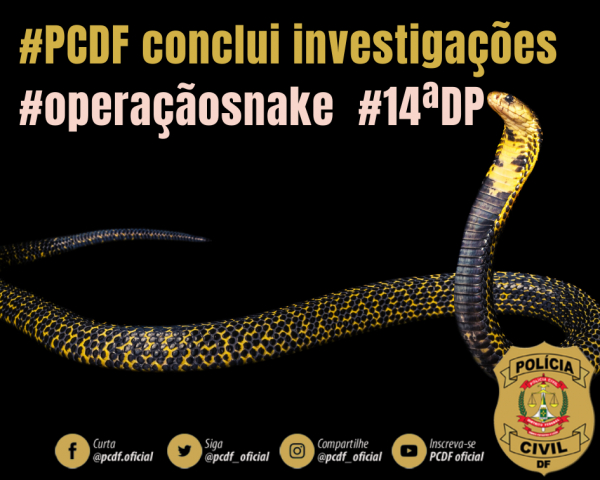 PCDF conclui investigações da Operação Snake