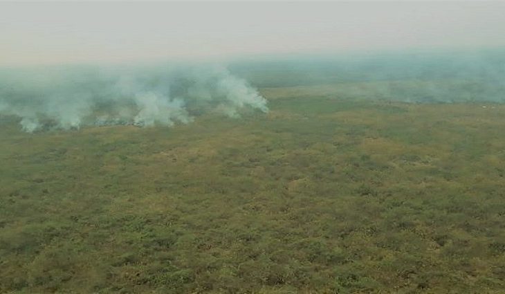 Corpo de Bombeiros reforça combate aos incêndios no Pantanal do Nabileque