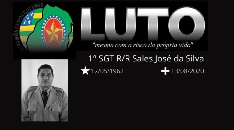 Nota de Falecimento: 1º SGT R/R Sales José da Silva