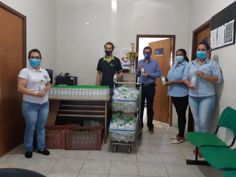 Escola Técnica Estadual de Tangará da Serra participa de ação para doação de álcool em gel