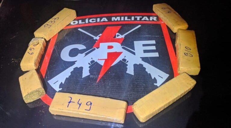 CPE apreende mais de 6kg de Maconha na cidade de Bonfinópolis