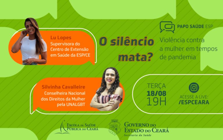Violência contra a mulher é tema do Papo Saúde na ESP desta terça-feira (18)