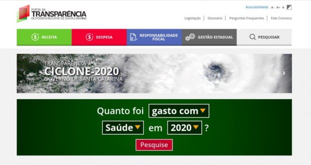 Portal da Transparência cria consulta exclusiva para despesas do ciclone