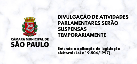 Divulgação de atividades parlamentares serão suspensas temporariamente