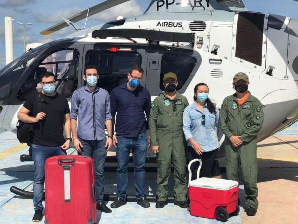 Ciopaer da SSPDS e Secretaria da Saúde realizam transporte de órgão de Quixeramobim para Fortaleza