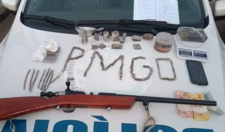 40º BPM: PMGO no Combate ao Tráfico de Drogas, Receptação e Posse Ilegal de Arma de Fogo