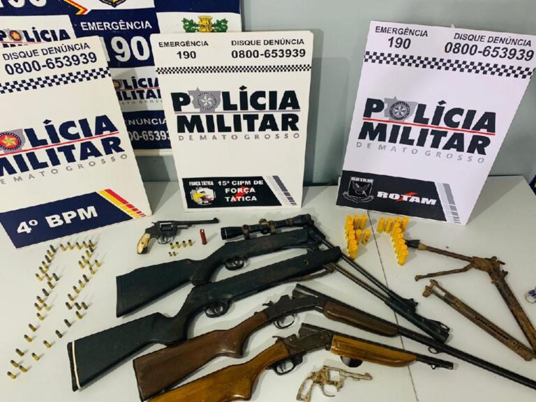 PM aborda 300 pessoas apreende arsenal de armas e recupera veículos em 24 horas de operação