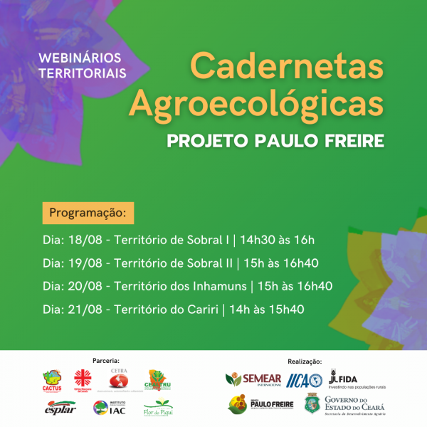 Projeto Paulo Freire realiza encontros territoriais com mulheres sobre Cadernetas agroecológicas
