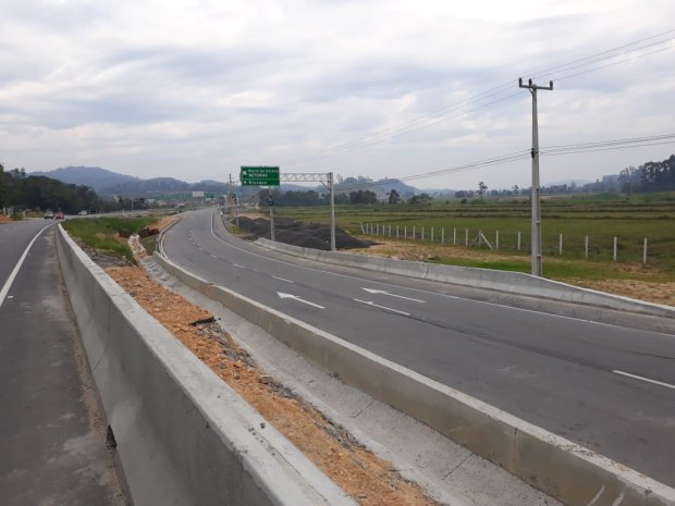 Obra da rodovia Antônio Heil, entre Itajaí e Brusque, entra na reta final
