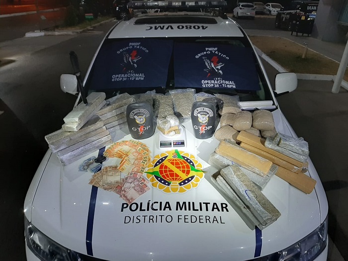 PMDF apreende grande quantidade de droga em Ceilândia