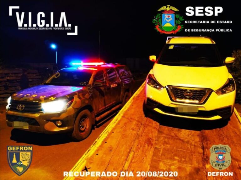 Gefron prende três pessoas por receptação de veículo