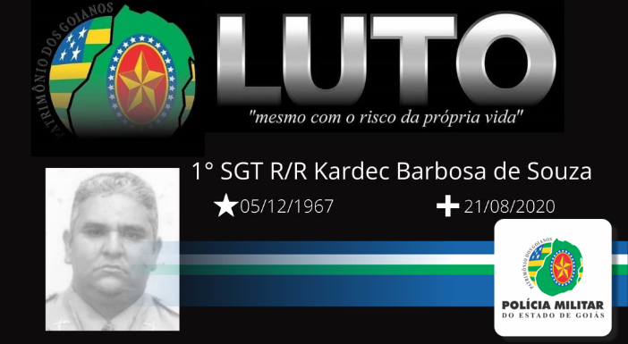 Nota de falecimento: 1° Sargento R/R Kardec Barbosa de Souza