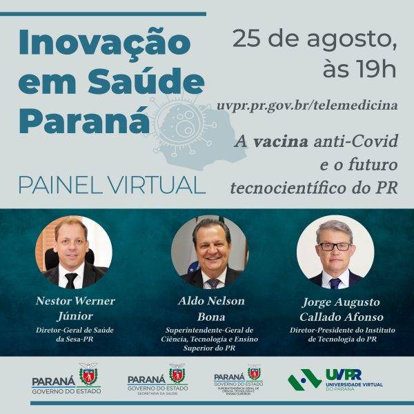 Encontro debate vacina anti-Covid e futuro tecnocientífico do Paraná