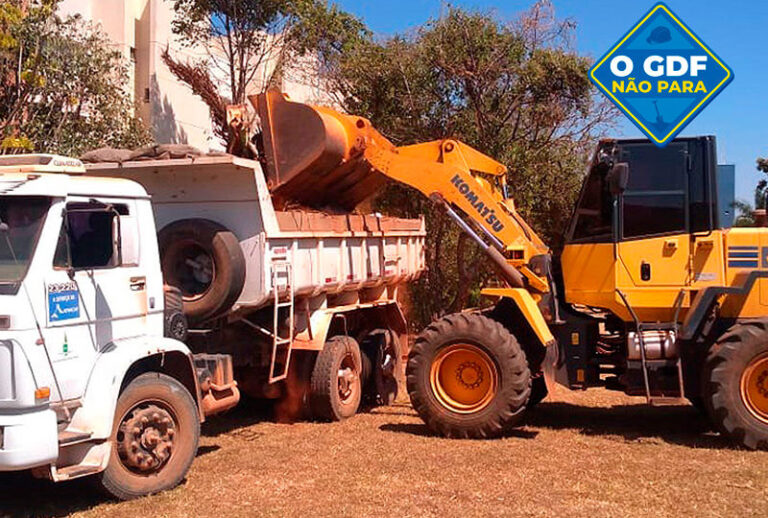 Menos 17 toneladas de entulho nas ruas do Sudoeste, Octogonal e SIG