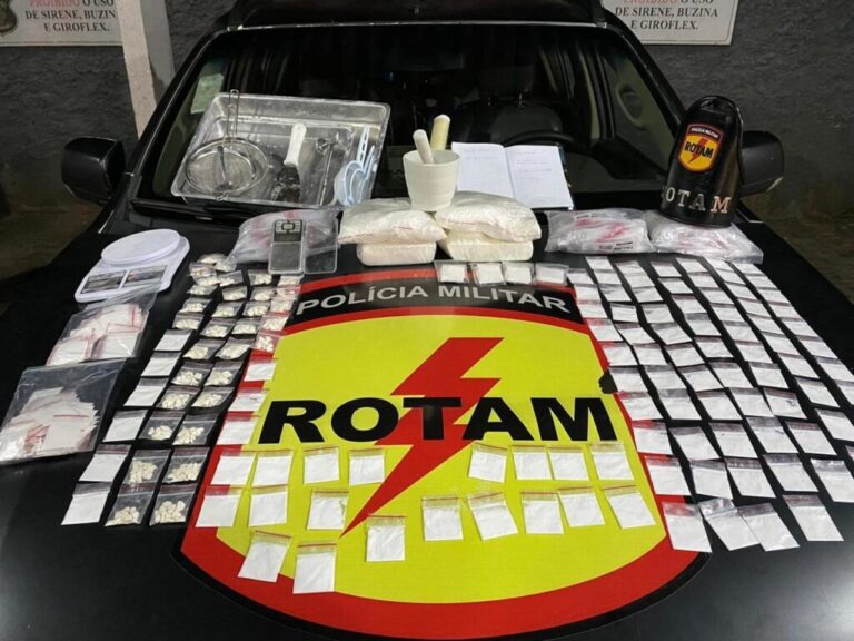ROTAM Apreende Grande Quantidade de Drogas no Jd. Guanabara e Sol Nascente