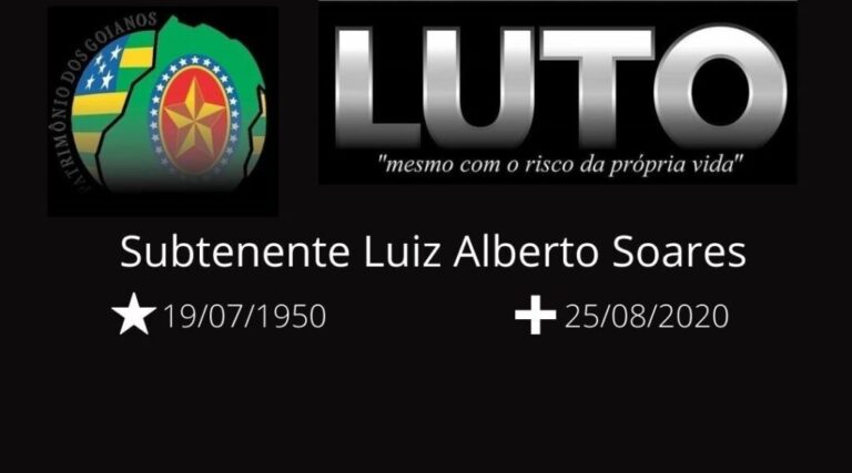 Nota de falecimento: Sub Ten R/R 7.037 Luiz Alberto Soares